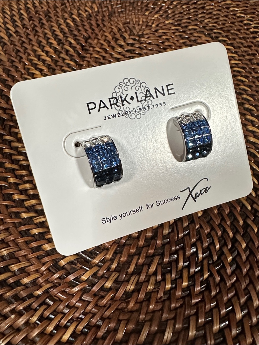 Park Lane “Aster” Crystal Huggie Earrings